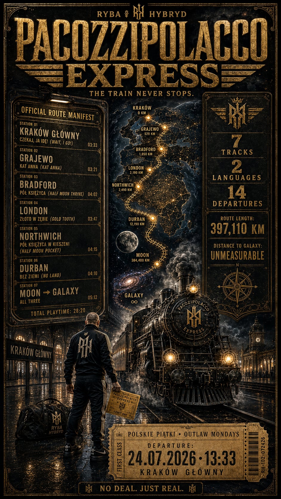 PACOZZIPOLACCO EXPRESS — Official Route Poster